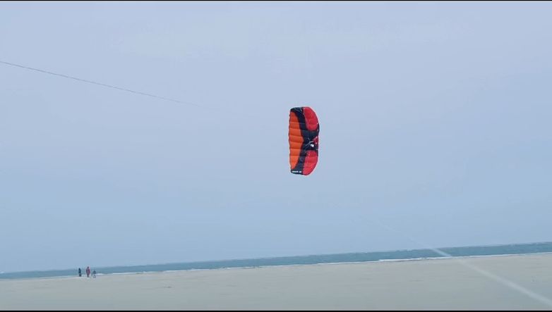 Photo of the kite flying