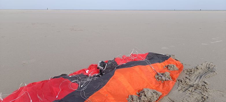 Kite with GoPro attached